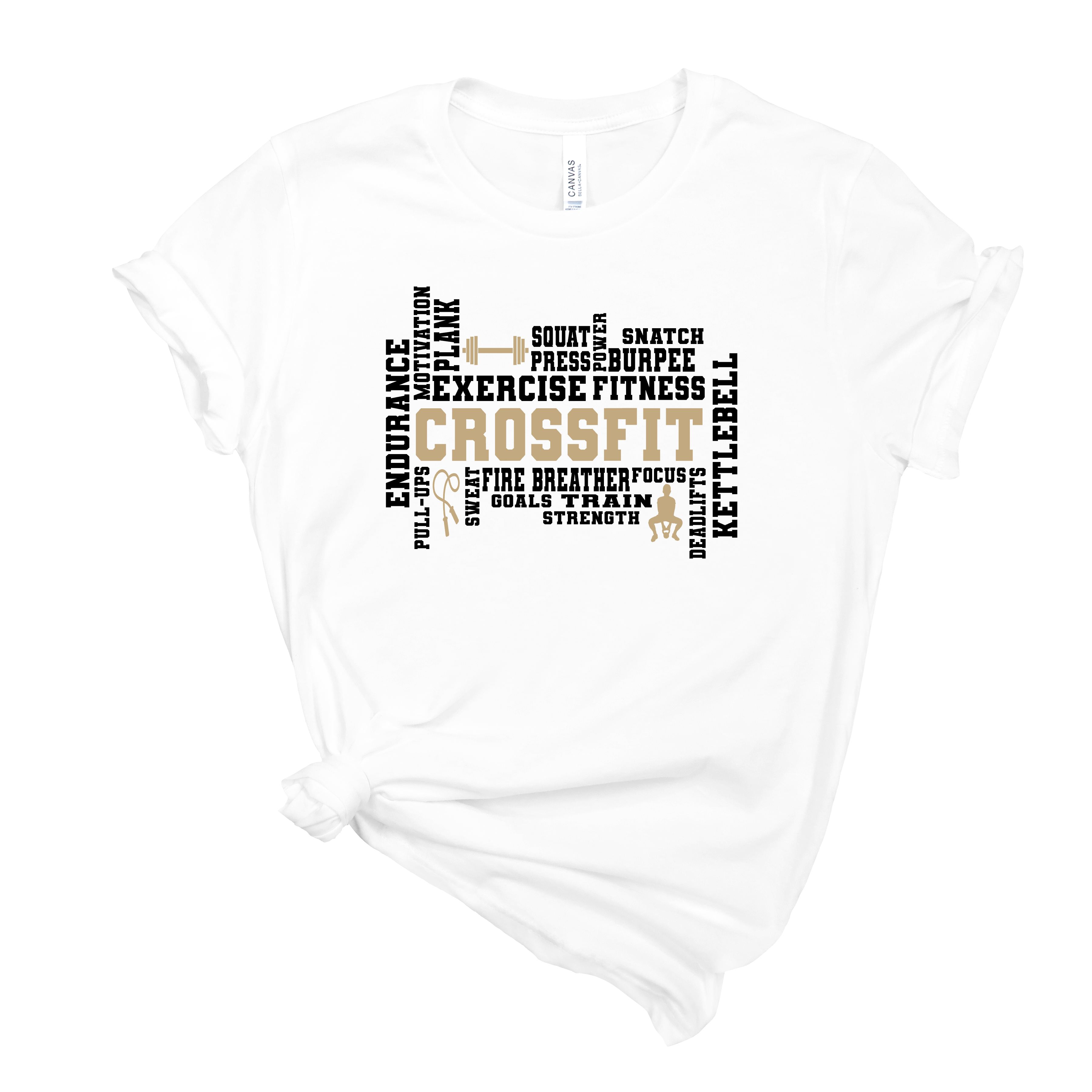 Crossfit Word Art T-Shirt | Mema's Custom Studio