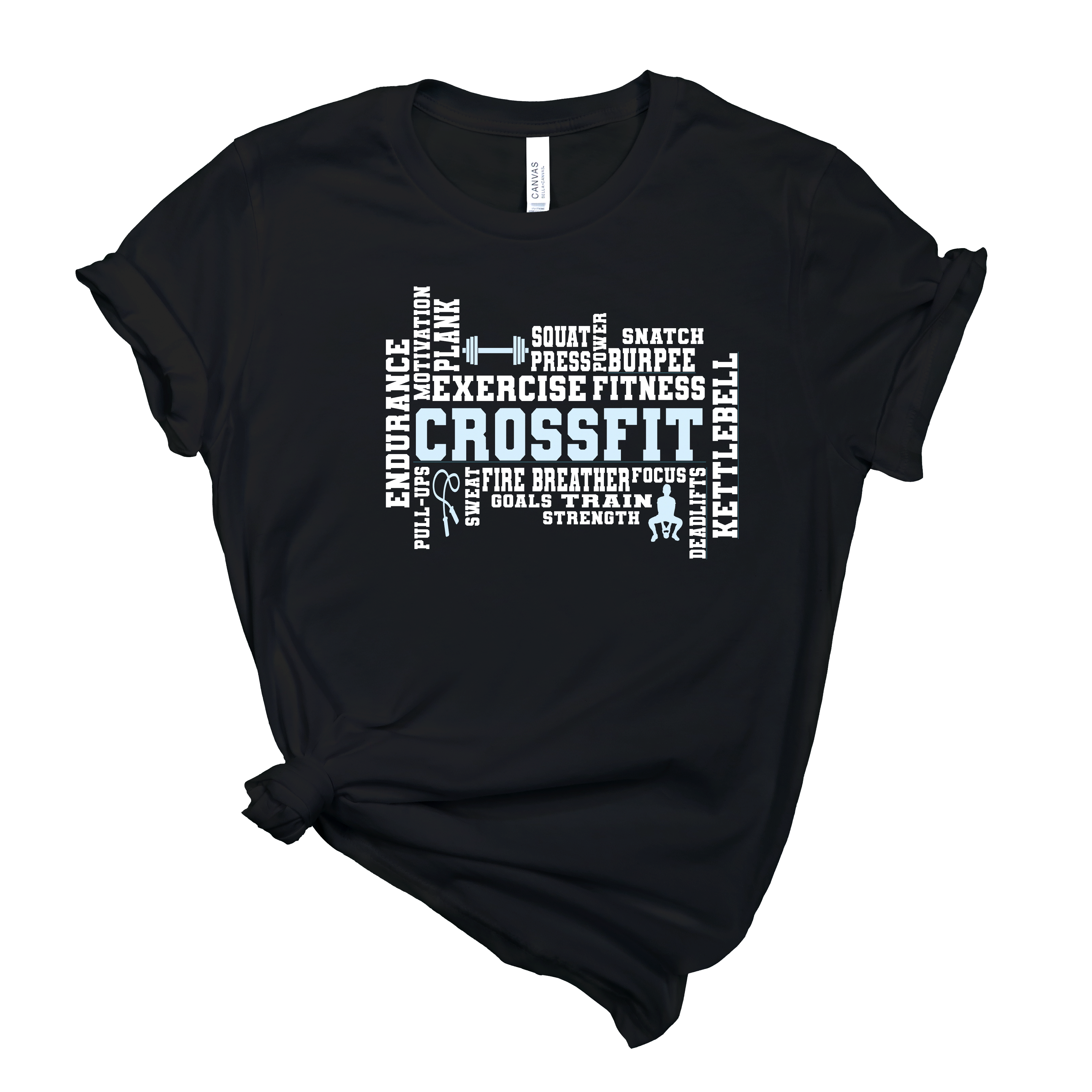 Crossfit Word Art T-Shirt | Mema's Custom Studio