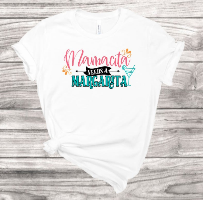 Mamacita Needs A Margarita Vacation T-Shirt | Mema's Custom Studio