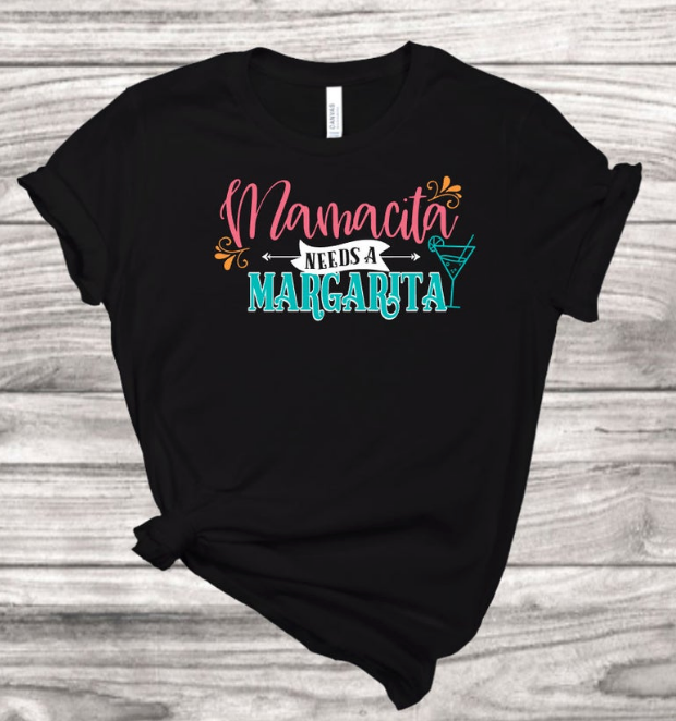 Mamacita Needs A Margarita Vacation T-Shirt | Mema's Custom Studio