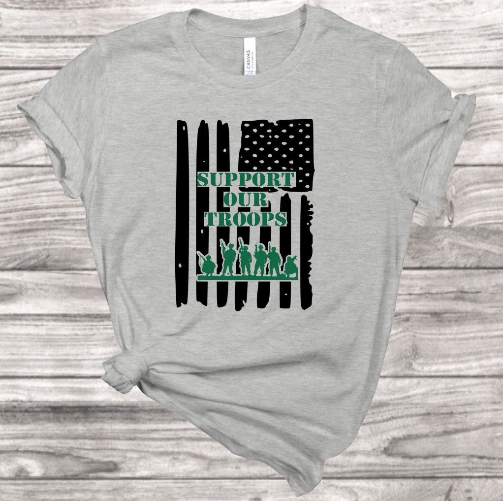 Support Our Troops T-shirt | Mema's Custom Studio - Mema's Custom Studio