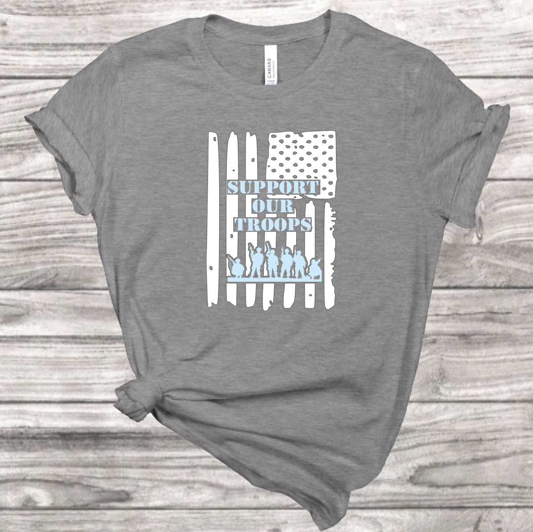 Support Our Troops T-shirt | Mema's Custom Studio - Mema's Custom Studio