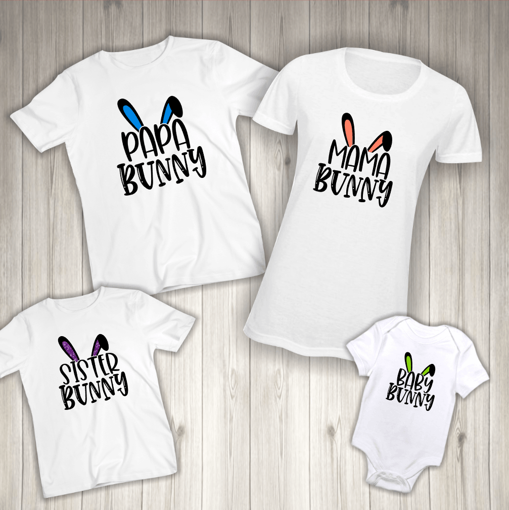 Easter Bunny Family T-shirt | Mema's Custom Studio - Mema's Custom Studio