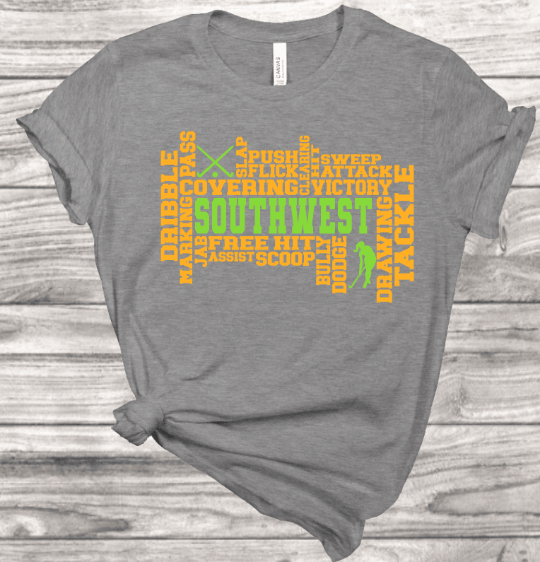 Field Hockey Word Art T-Shirt | Mema's Custom Studio - Mema's Custom Studio