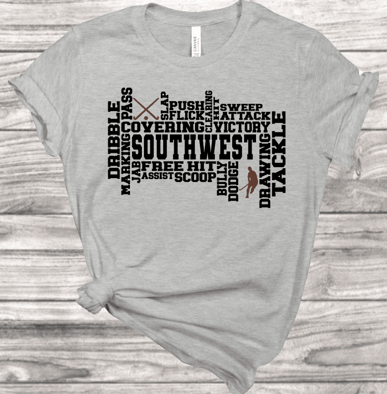 Field Hockey Word Art T-Shirt | Mema's Custom Studio - Mema's Custom Studio