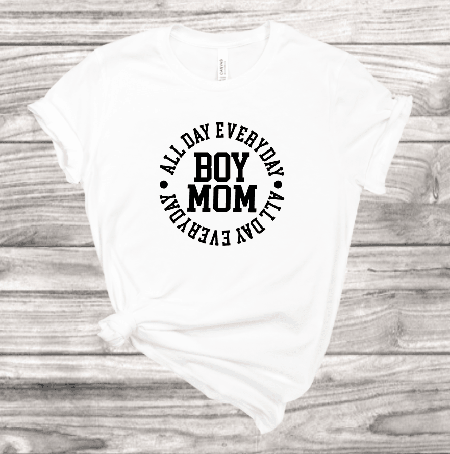 Boy Mom T-Shirt | Mema's Custom Studio - Mema's Custom Studio