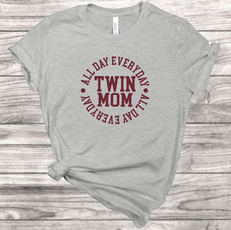 Twin Mom T-Shirt | Mema's Custom Studio - Mema's Custom Studio