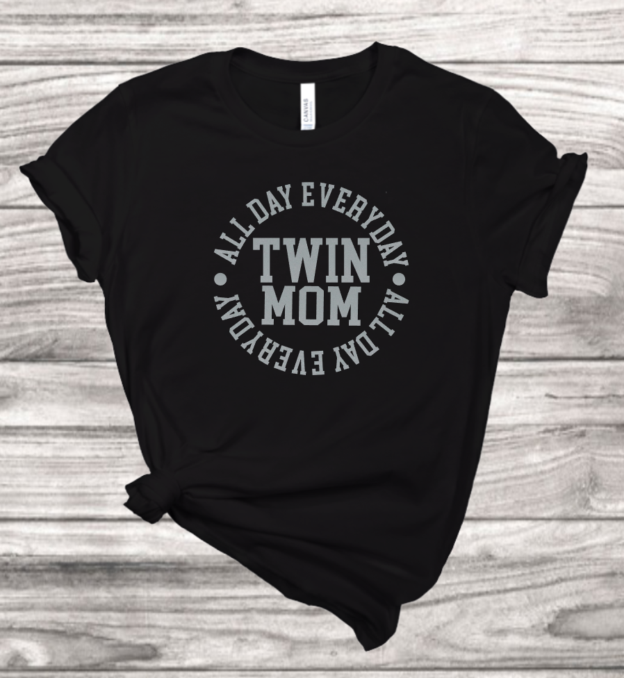 Twin Mom T-Shirt | Mema's Custom Studio - Mema's Custom Studio