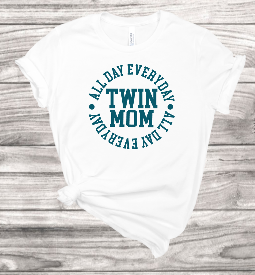 Twin Mom T-Shirt | Mema's Custom Studio - Mema's Custom Studio