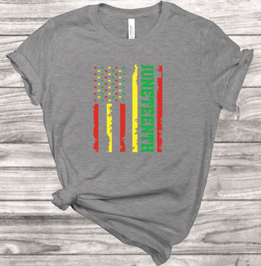 Juneteenth Flag T-Shirt | Mema's Custom Studio - Mema's Custom Studio