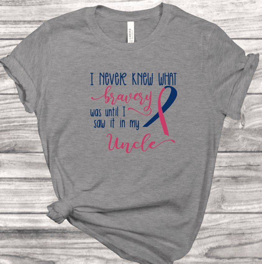 Bravery Ribbon T-Shirt | Mema's Custom Studio - Mema's Custom Studio