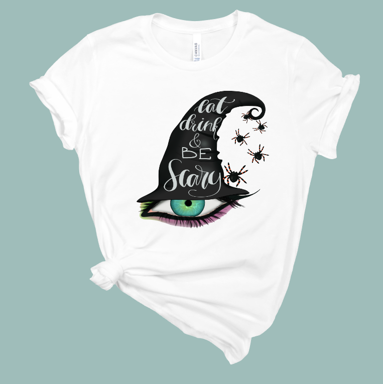 Scary Hat Halloween T-Shirt | Mema's Custom Studio