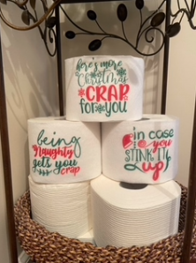 Christmas Toilet Paper Gag Gift