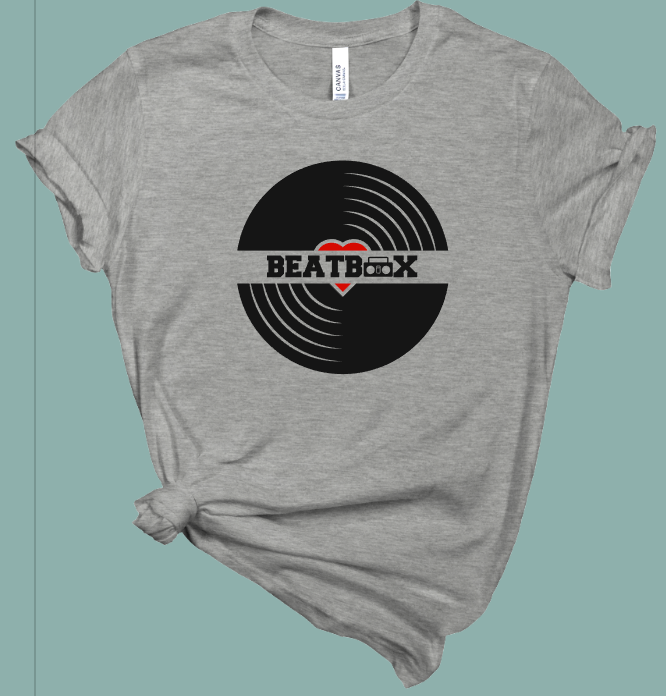 Beatbox Vinyl Record T-Shirt | Mema's Custom Studio