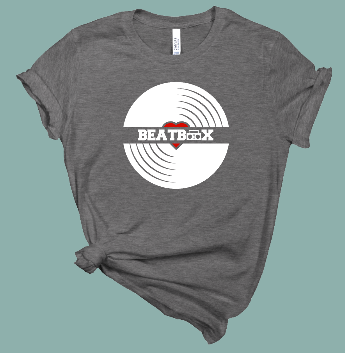 Beatbox Vinyl Record T-Shirt | Mema's Custom Studio