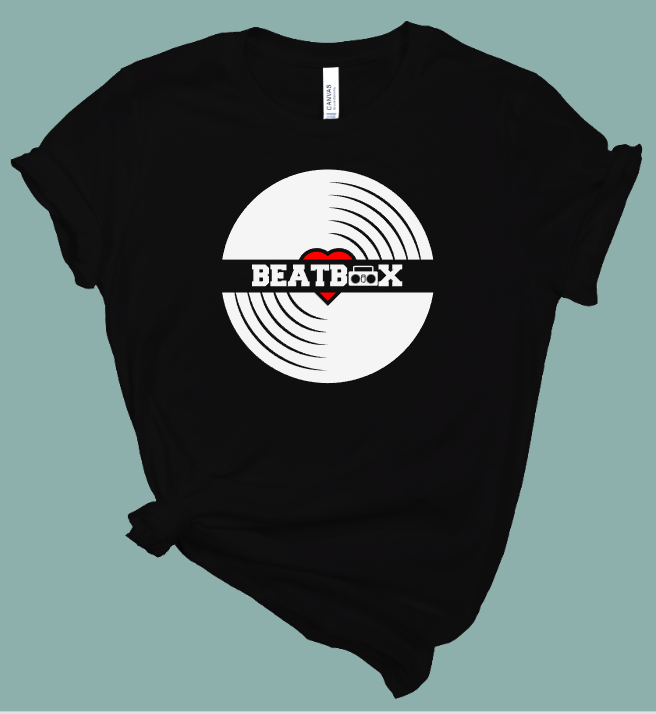 Beatbox Vinyl Record T-Shirt | Mema's Custom Studio