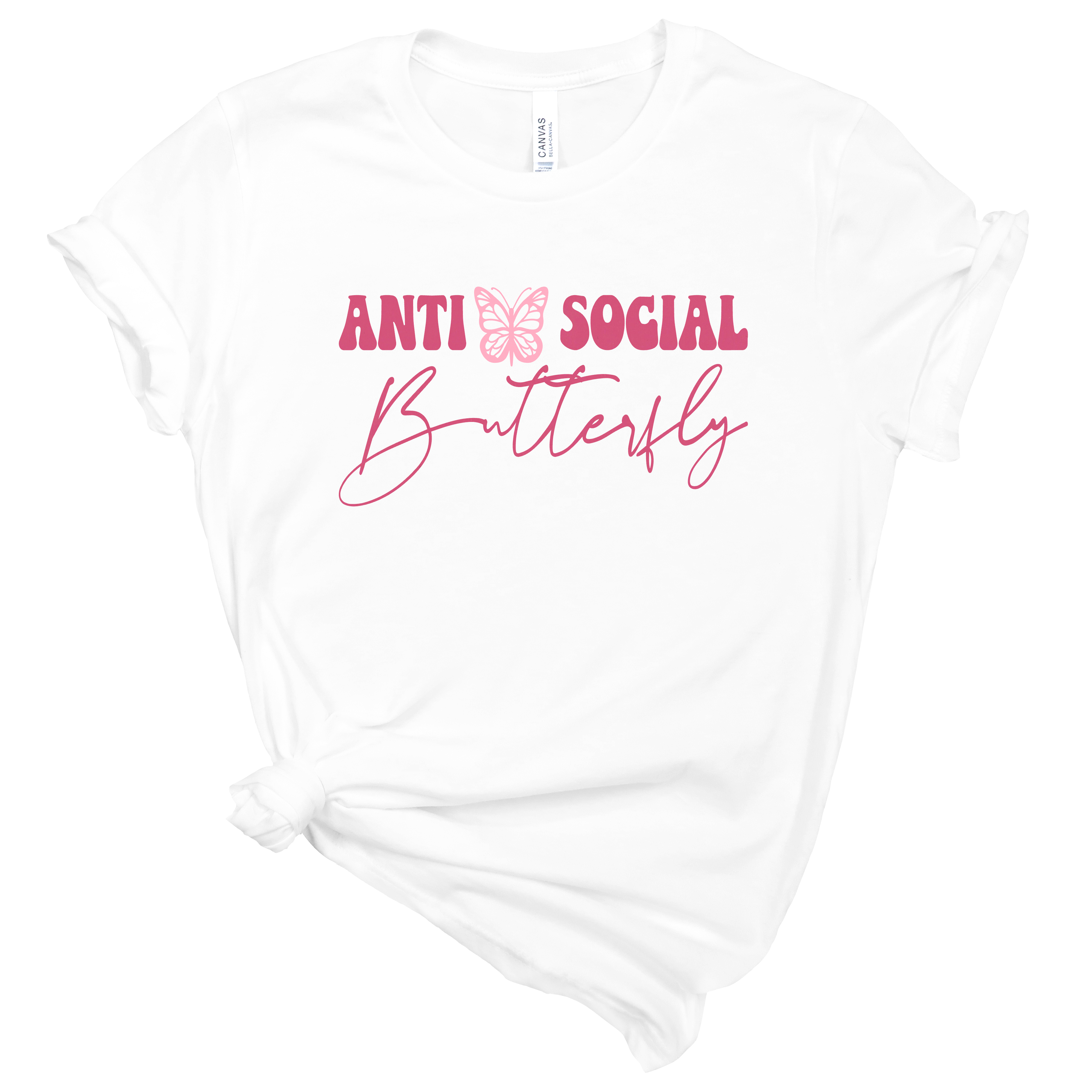 Anti-Social Butterfly T-Shirt | Mema's Custom Studio