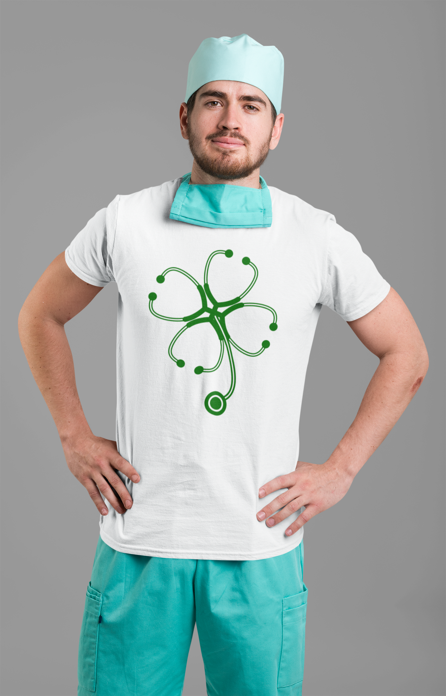 St. Patrick's Day Stethocope T-Shirt | Mema's Custom Studio