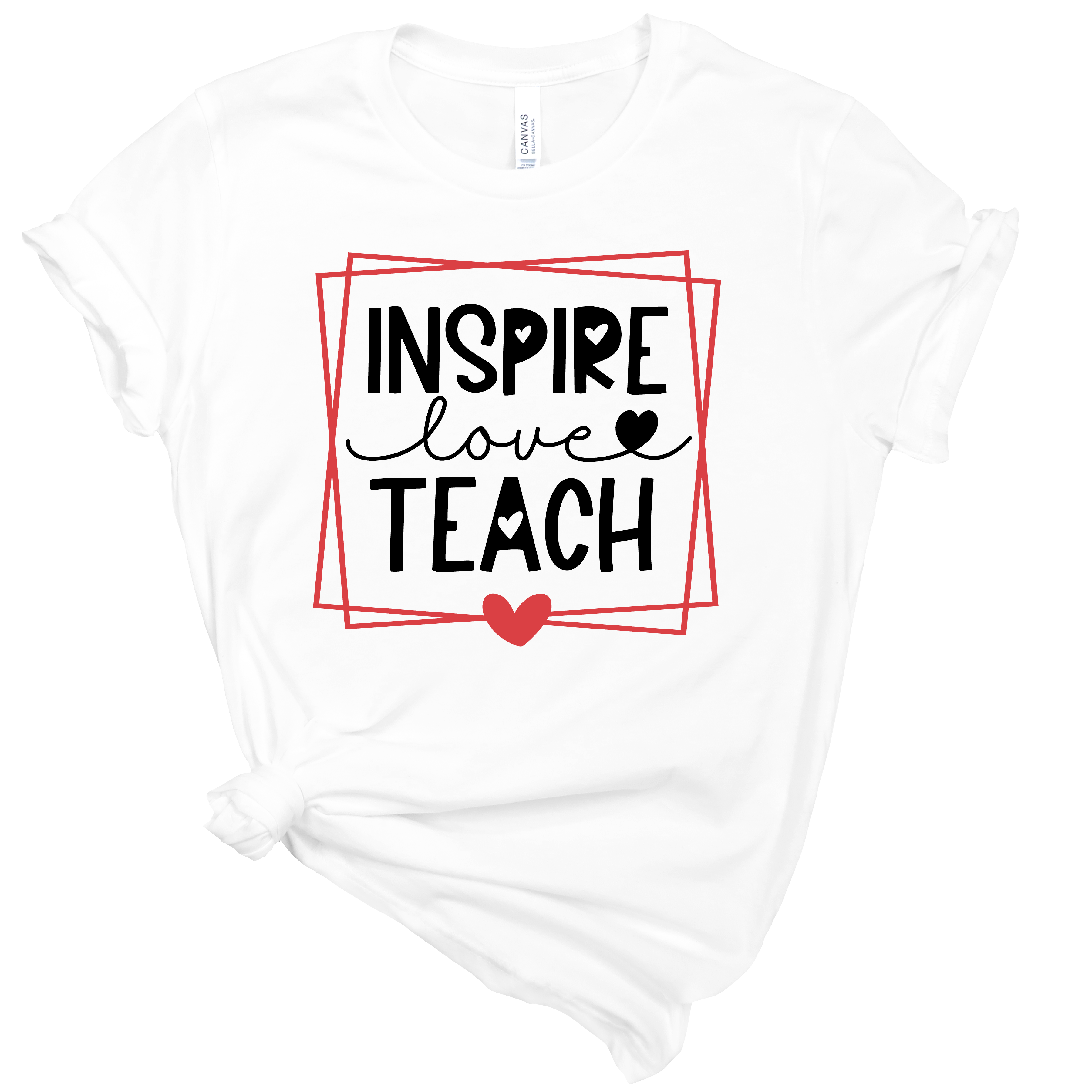 Inspire Love Teach T-Shirt | Mema's Custom Studio